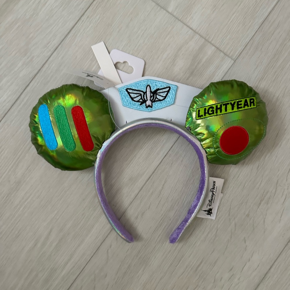 Disney Parks Buzz Lightyear Green and Red Ears Mickey Ears Headband